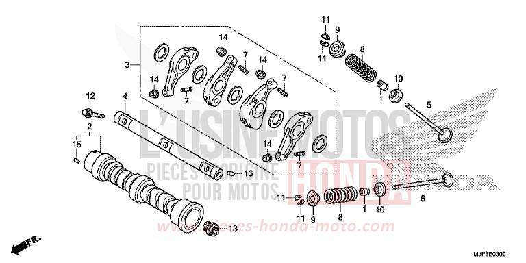 CAMSHAFT/VALVE for CTX700 ABS DARKNESS BLACK METALLIC (NH463) from 2014
